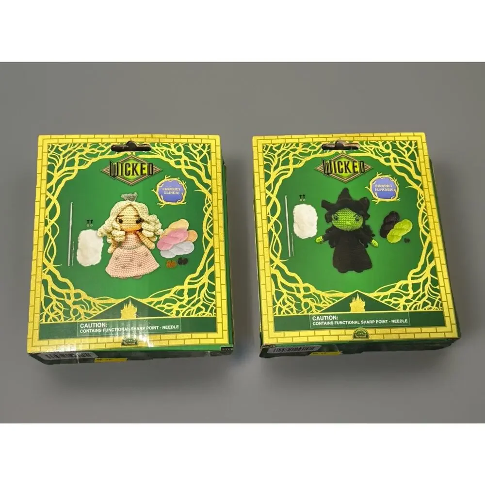 🔥Wicked Crochet Kit Bundle - Glenda & Elphaba BNWT🔥